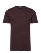 Stripe Tee Burgundy Lindbergh