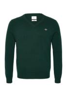 Extrafine Lambswool V-Neck Green GANT