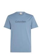 Raised Line Logo T-Shirt Blue Calvin Klein