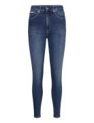 High Rise Super Skinny Ankle Blue Calvin Klein Jeans