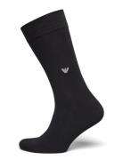 Men's Knit Short Socks Black Emporio Armani