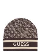 Sevyn 4G Logo Beanie Swtr Brown GUESS Jeans