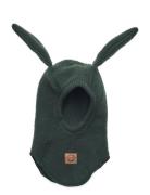 Wool Fullface W Bunny Ears Green Mikk-line