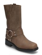 Onlbax-1 Pu Biker Boot Brown ONLY