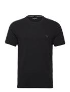 Men's Knit V Neck T-Shirt Black Emporio Armani