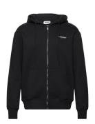 Essentiel Bit Ls Zip Up Hoo Black SIXTH JUNE