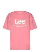 Ss Logo Tee Pink Lee Jeans