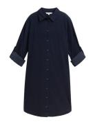 Solid Corduroy Dress Navy Tom Tailor