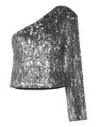 Sandra Sequin Top Silver MAUD