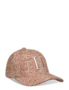 Herringb Baseball Cap Brown Les Deux