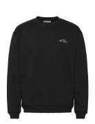 Crew Sweatshirt Black Les Deux