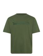 Hampthon Short Sleeve Tee Black Forest Green Green Timberland