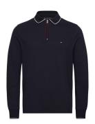 Ls Zip Rwb Detail Reg Polo Navy Tommy Hilfiger