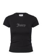 Dot Ruched Tee Black Juicy Couture