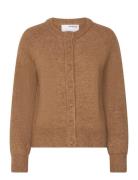 Slfrena Ls Knit Cardigan Camp Brown Selected Femme