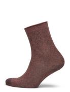 Pytha Glitter Socks Brown Mp Denmark