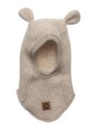 Wool Fullface W Ears Beige Mikk-line