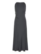 Long Flared Dress Grey Mango