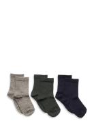 Wool Rib Socks - 3-Pack Patterned Mp Denmark