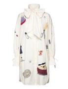 Embroidered Shirt Dress White Stella Nova