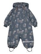 Snow Suit Aop Blue Minymo