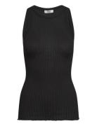 Rmwbaku Viscose Tank Top Black RM By Rosemunde