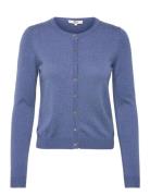 Rmwsofia Wool Ls Short Cardigan Blue RM By Rosemunde