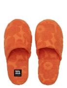 Mini Unikko Terry Slippers Orange Marimekko Home