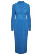 Yasolinda High Neck Ls Long Dress S. Blue YAS