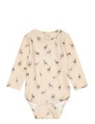 Body L/S Printed Beige Petit Piao