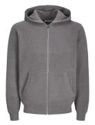 Jcocaleb Knit Zip Hoodie Bf Grey Jack & J S