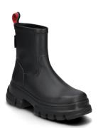 Tjw Chunky Chelsea Boot Mix Mat Black Tommy Hilfiger