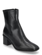 Heel Ankle Boot 50 W/Ml Lth Black Calvin Klein