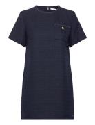 Tweed Short Shift Dress Navy Tommy Hilfiger