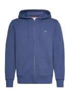 Reg Shield Full Zip Hoodie Blue GANT