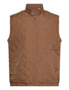 Quilted Windcheater Vest Brown GANT