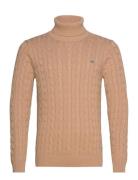 Cotton Cable Turtle Neck Beige GANT