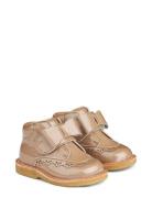 Bootie Velcro Bowy Beige Wheat