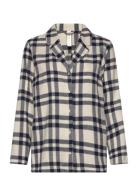 Nightshirt Flannel Check Cream Lindex