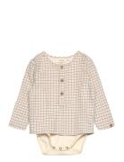 Nbmdamieno Ls Loose Body Shirt Lil Beige Lil'Atelier