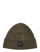 Cotton Ribbed Beanie Green GANT