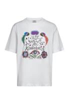 Chest Artwork Loose Fit T-Shirt White Scotch & Soda