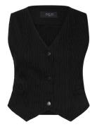 Nmhera S/L Slim Pinstripe Vest Black NOISY MAY