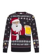 Ho Ho Hold My Beer Sweater Navy Christmas Sweats