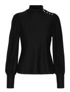 Rifagz Button Blouse Black Gestuz