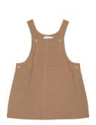 Micro-Corduroy Pinafore Dress Brown Mango