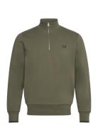 Half Zip Sweatshirt Green Fred Perry