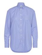 Rel Classic Poplin Striped Shirt Blue GANT