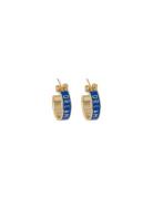 Word Candy Earrings Ø16Mm Blue Design Letters