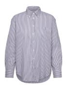 Rel Luxury Oxford Striped Bd Shirt Blue GANT